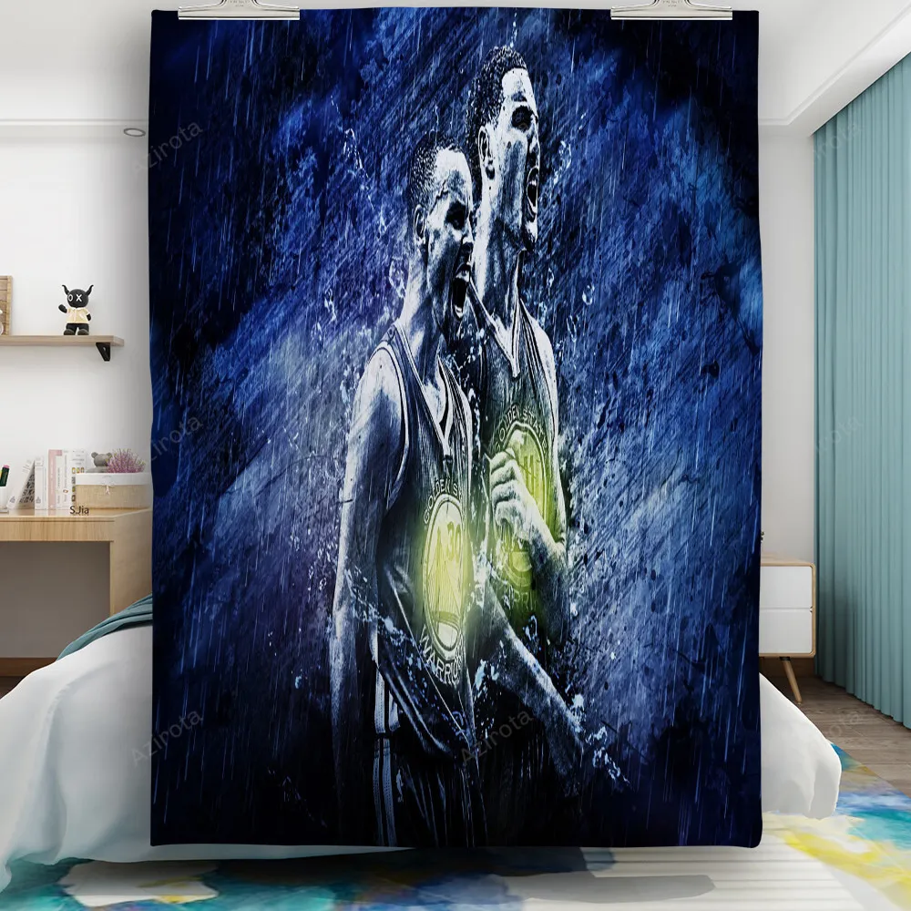 Golden State Warriors Klay Thompson 11 and Stephen Curry 30 v2 Gift For Fan 3D Full Printing Quilt