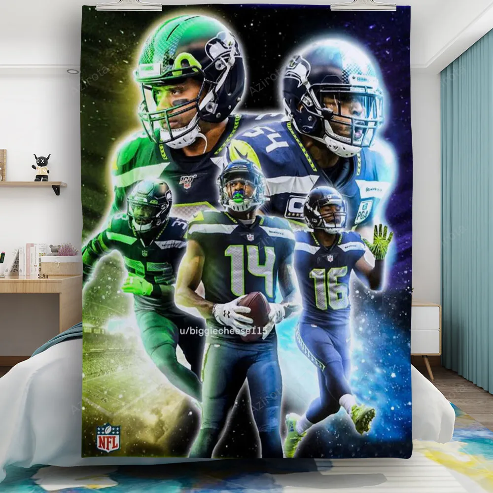 Seattle Seahawks Players3 Gift For Fan 3D Full Printing Quilt
