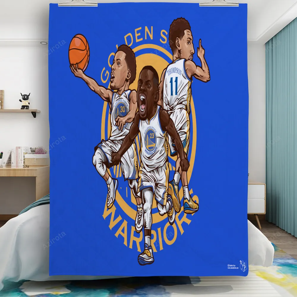 Golden State Warriors Klay Thompson11 Stephen Curry30 Draymond Green23 Gift For Fan 3D Full Printing Quilt
