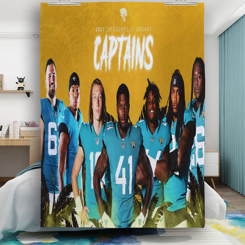 Jacksonville Jaguars Team 2021 Captains Gift For Fan 3D Full Printing Quilt