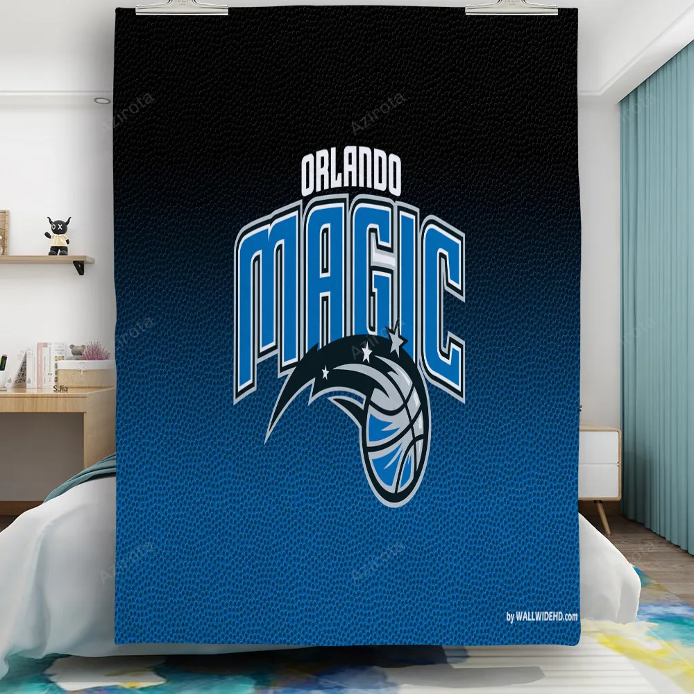 Orlando Magic Blue Black Gift For Fan 3D Full Printing Quilt