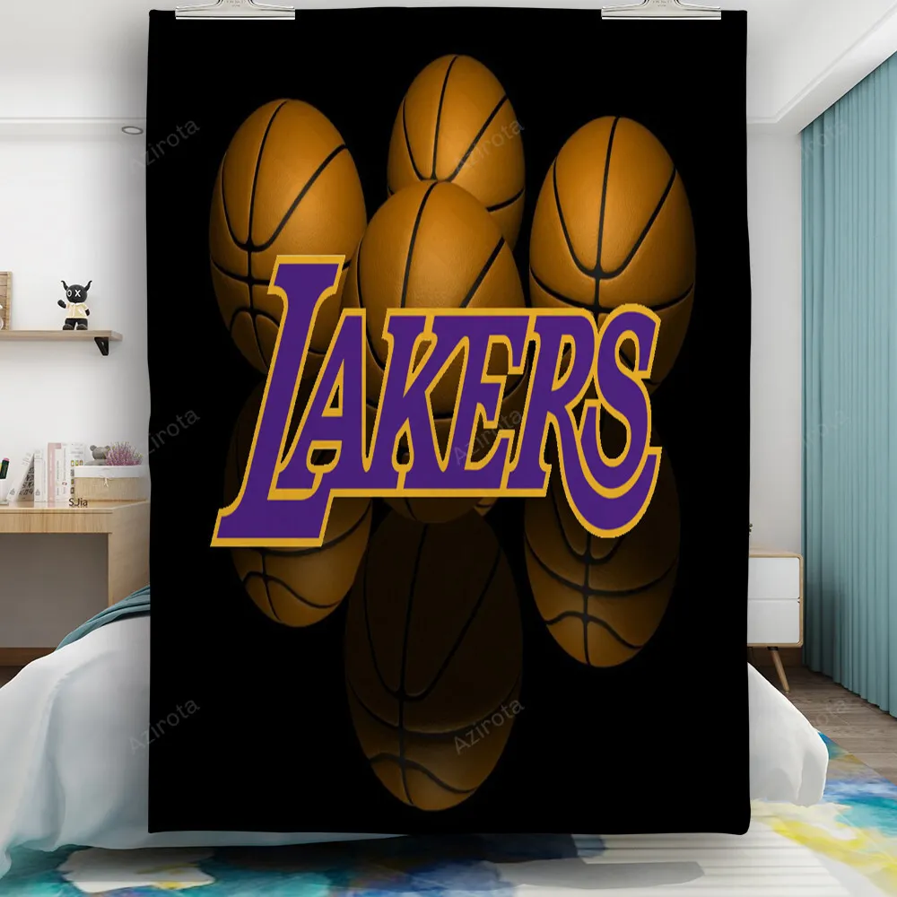 Los Angeles Lakers Emblem v26 Gift For Fan 3D Full Printing Quilt