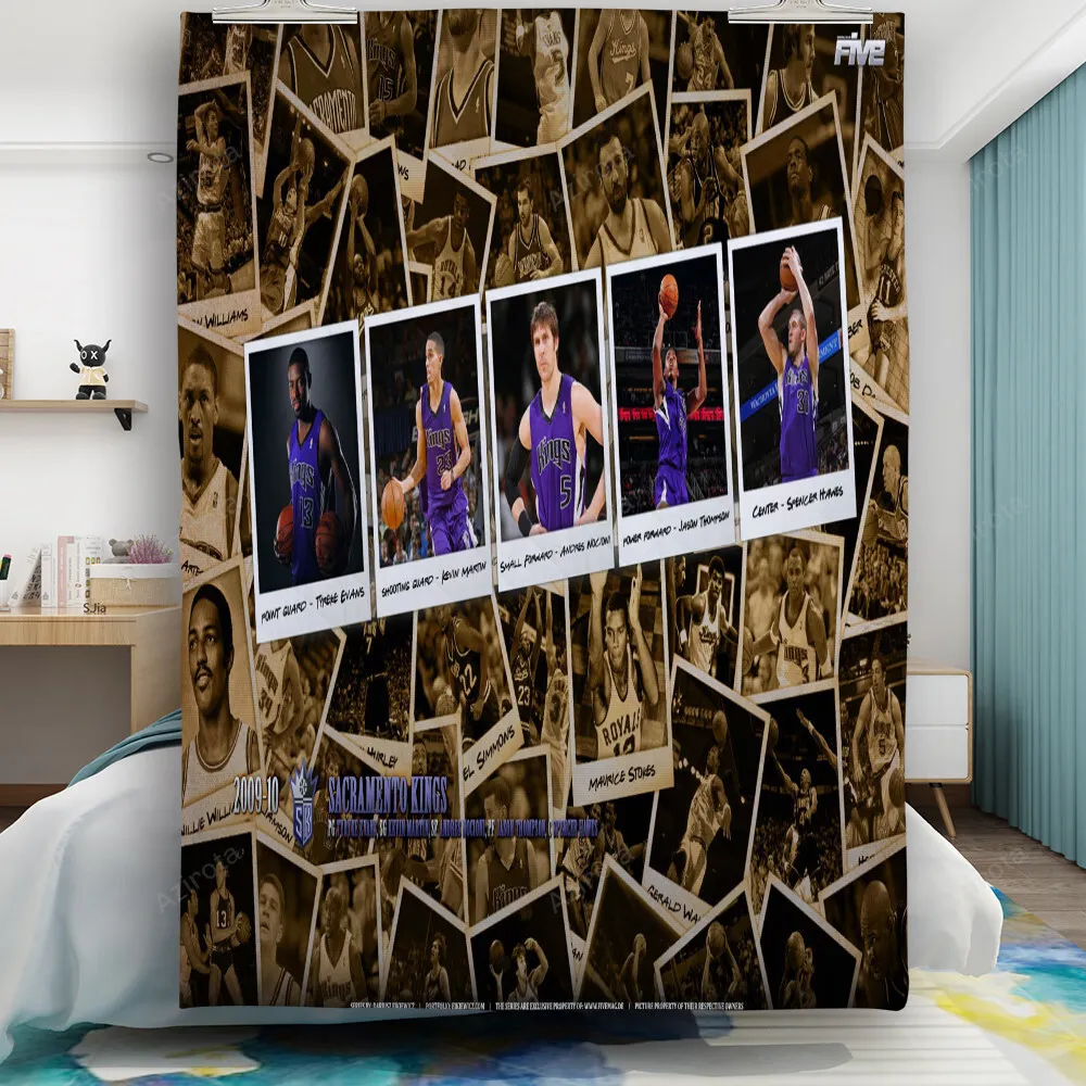 Sacramento Kings Collage Picture Team Gift For Fan 3D Full Printing Quilt
