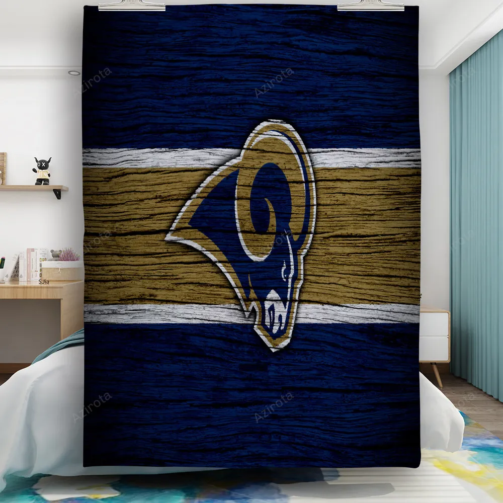 Los Angeles Rams Yellow White LA Wood Gift For Fan 3D Full Printing Quilt