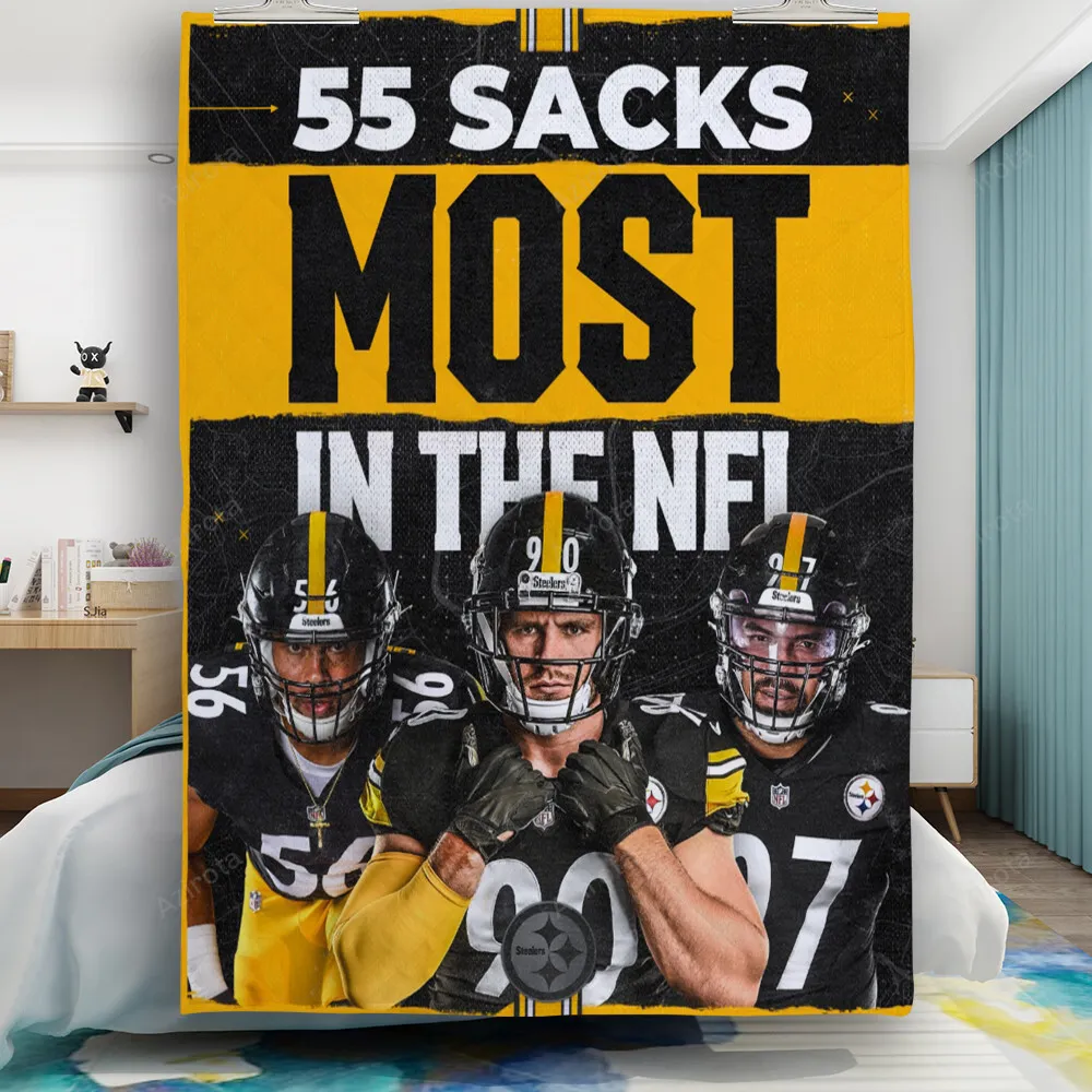 Pittsburgh Steelers Players Team m3 Gift For Fan 3D Full Printing Quilt