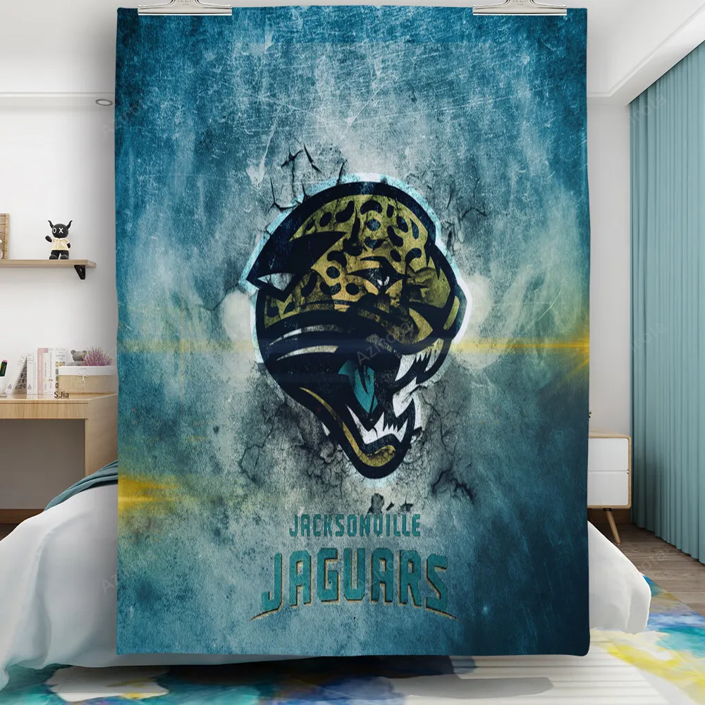 Jacksonville Jaguars Emblem Vintage Texture Gift For Fan 3D Full Printing Quilt
