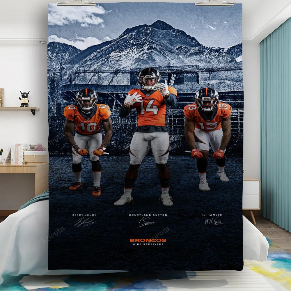 Denver Broncos All Players1 Gift For Fan 3D Full Printing Quilt