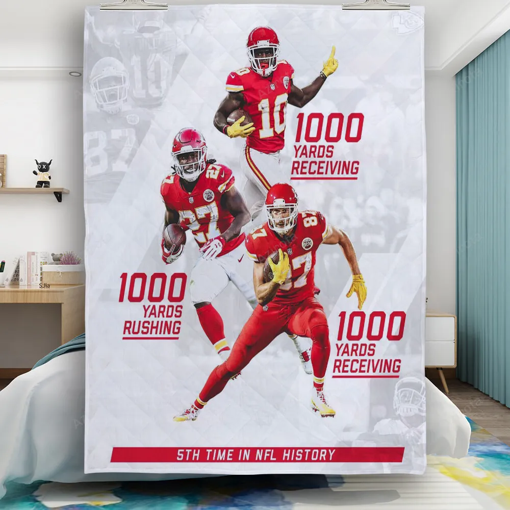 Kansas City Chiefs Team v10 Gift For Fan 3D Full Printing Quilt