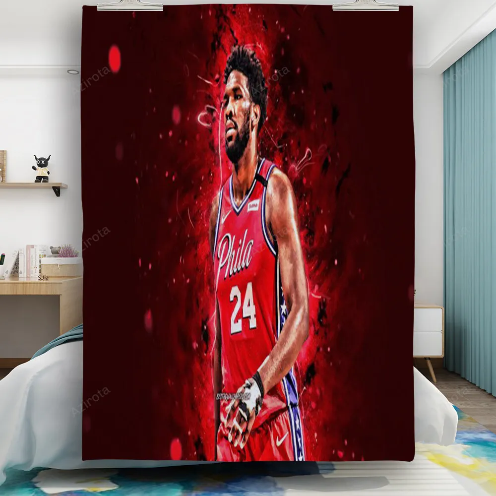 Philadelphia 76ers Joel Embiid Gift For Fan 3D Full Printing Quilt