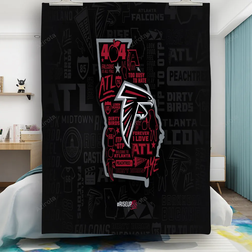 Atlanta Falcons Icon Logo Quote Gift For Fan 3D Full Printing Quilt