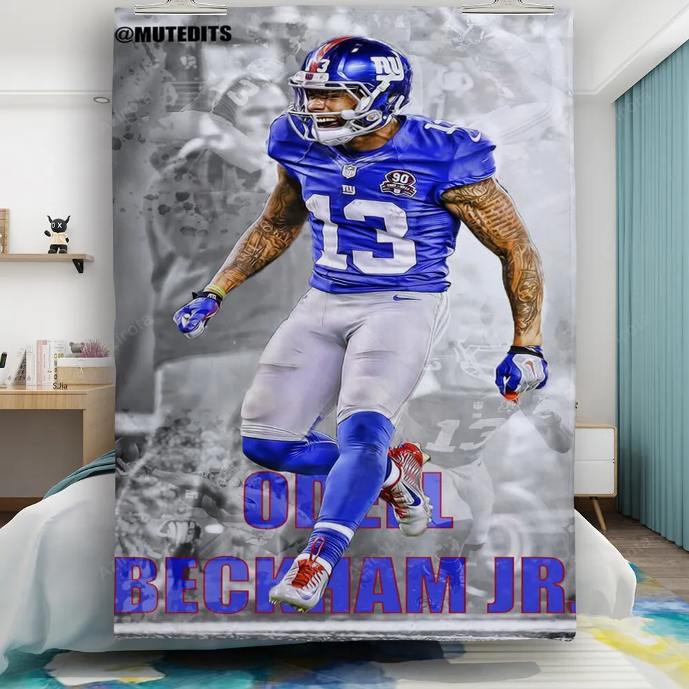 New York Giants Odell Beckham Jr1 Gift For Fan 3D Full Printing Quilt