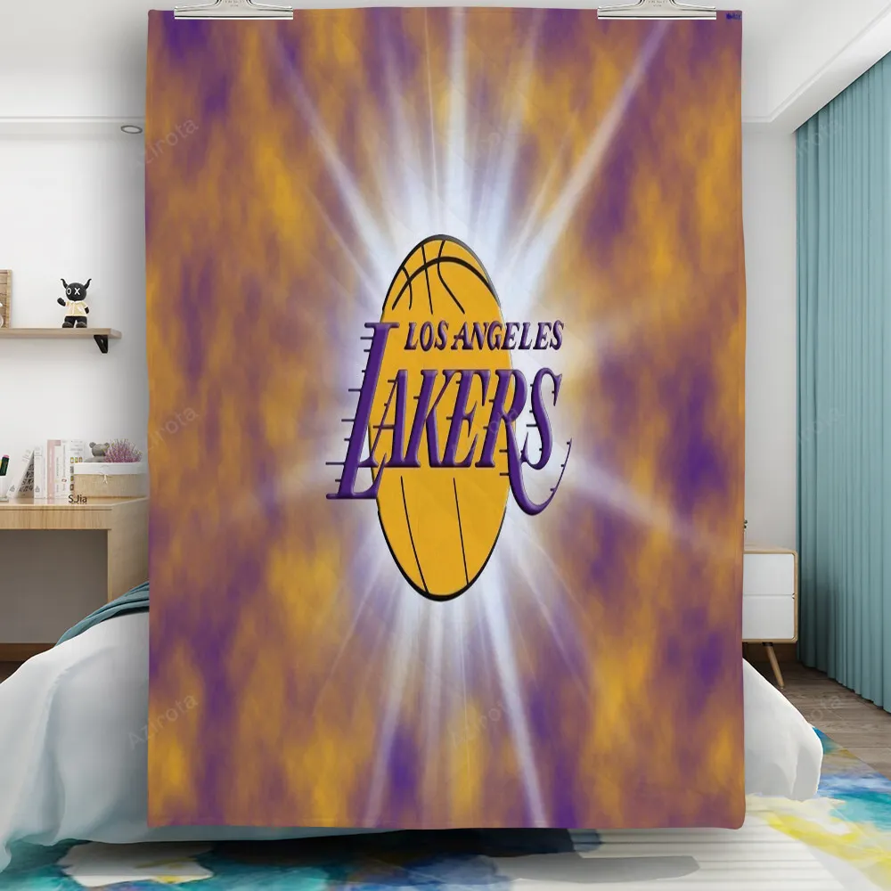 Los Angeles Lakers Emblem v33 Gift For Fan 3D Full Printing Quilt
