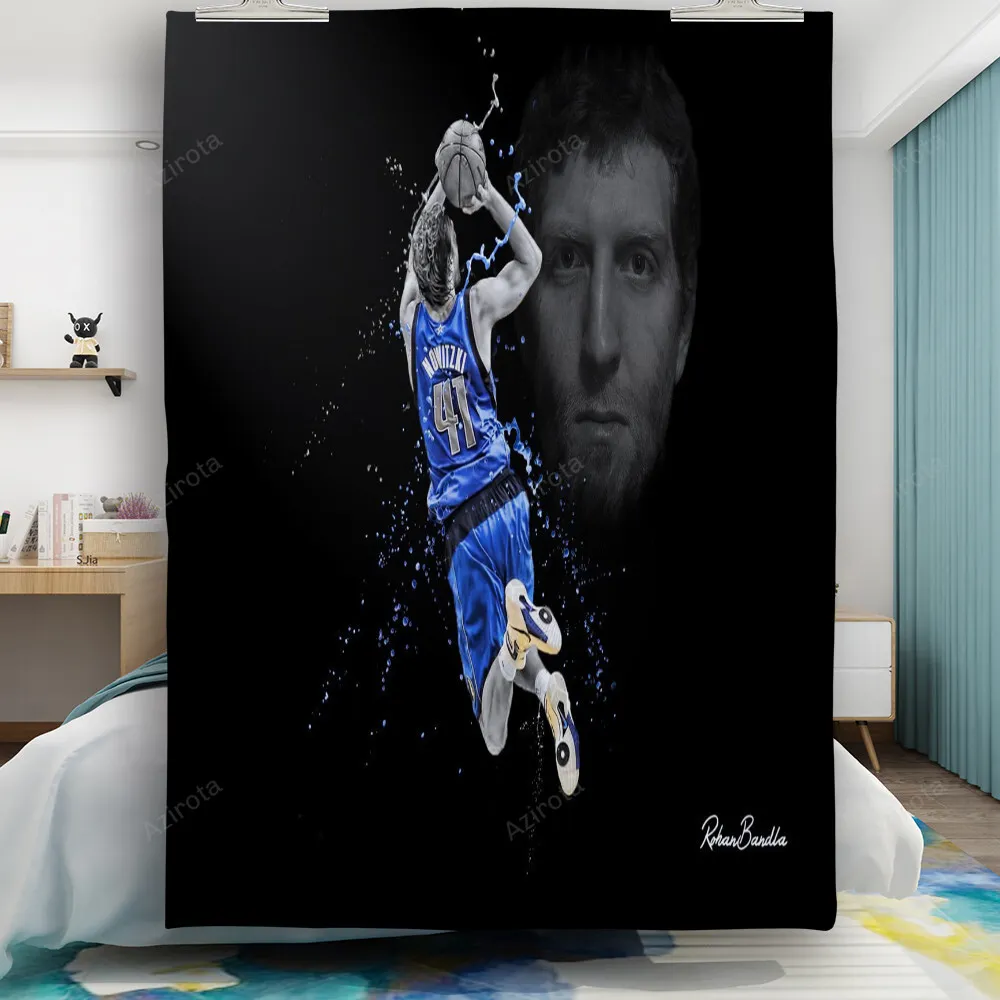 Dallas Mavericks 41 Dirk Nowitzki d3 Gift For Fan 3D Full Printing Quilt