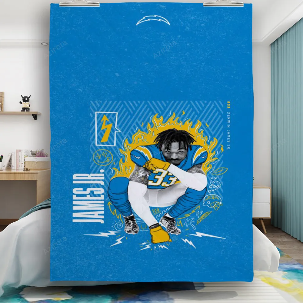 Los Angeles Chargers Bronny James1 Gift For Fan 3D Full Printing Quilt