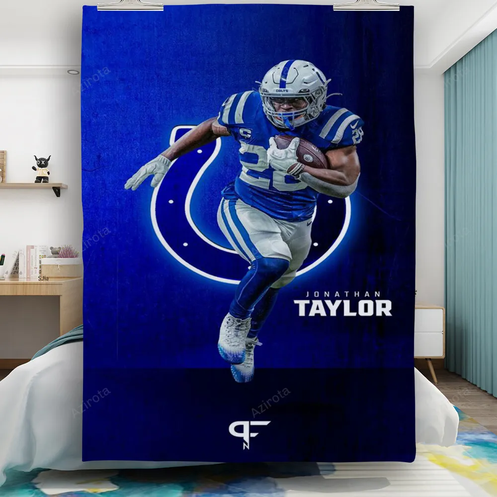 Indianapolis Colts Jonathan Taylor3 Gift For Fan 3D Full Printing Quilt