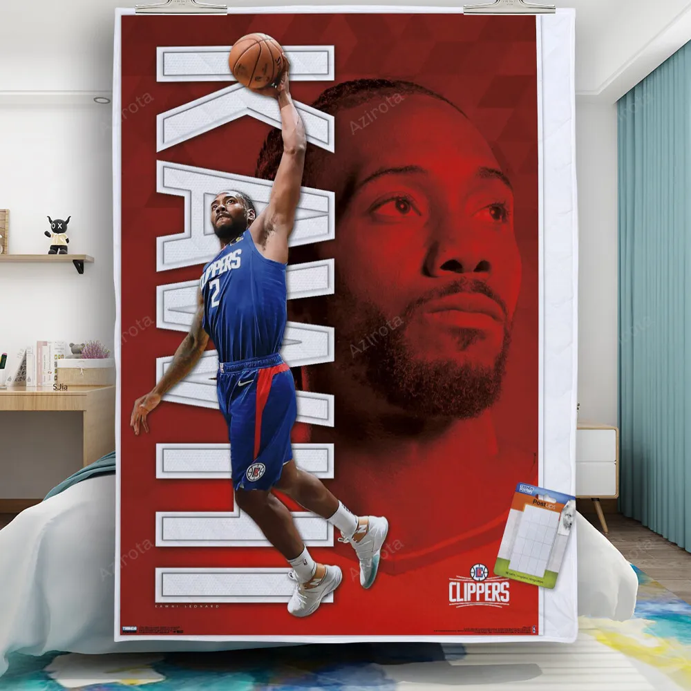 Los Angeles Clippers Kawhi Leonard Gift For Fan 3D Full Printing Quilt