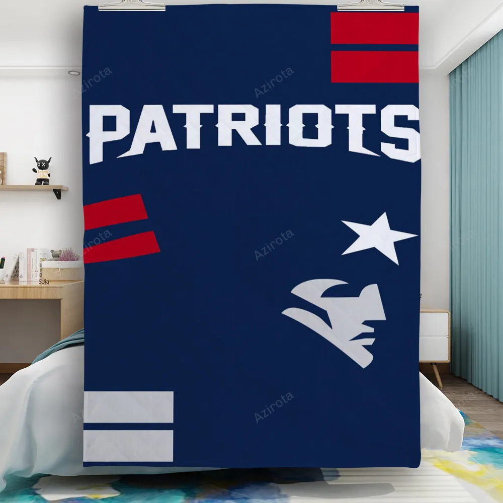 New England Patriots White Face Gift For Fan 3D Full Printing Quilt