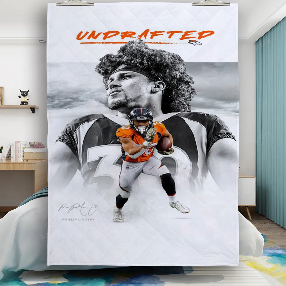 Denver Broncos Phillip Lindsay3 Gift For Fan 3D Full Printing Quilt