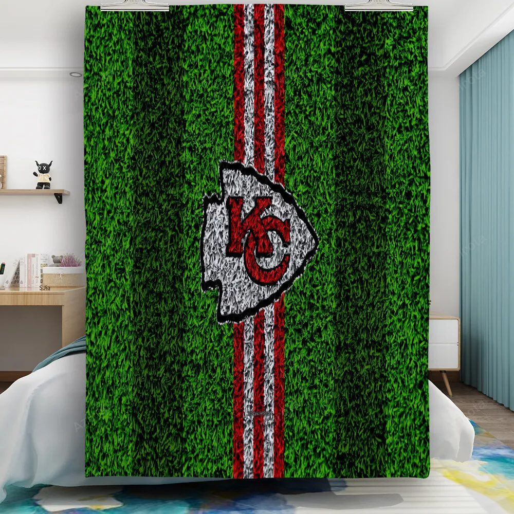 Kansas City Chiefs Grass Texture Gift For Fan 3D Full Printing Quilt