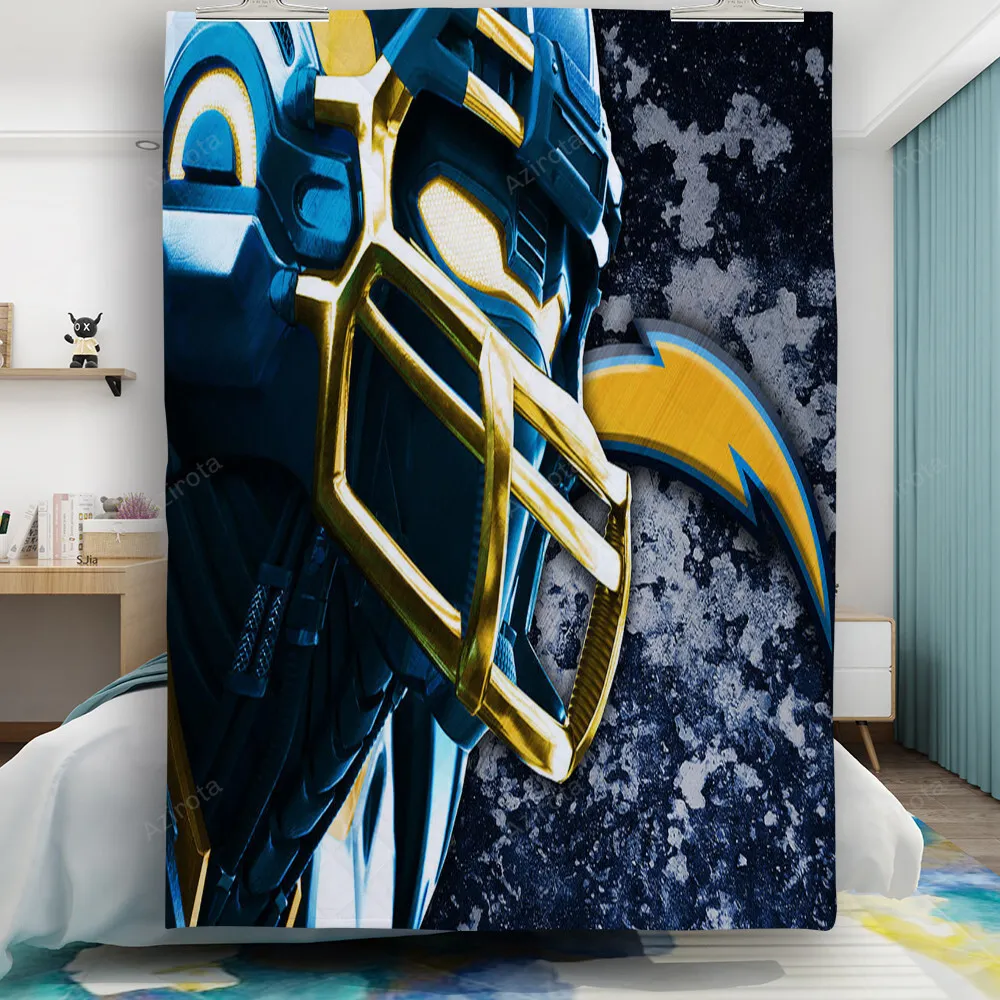 Los Angeles Chargers Helmet v30 Gift For Fan 3D Full Printing Quilt