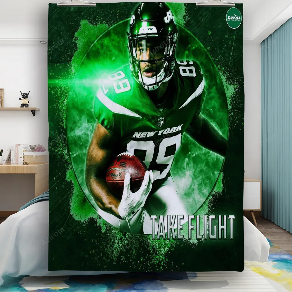 New York Jets Player no 89 v47 Gift For Fan 3D Full Printing Quilt