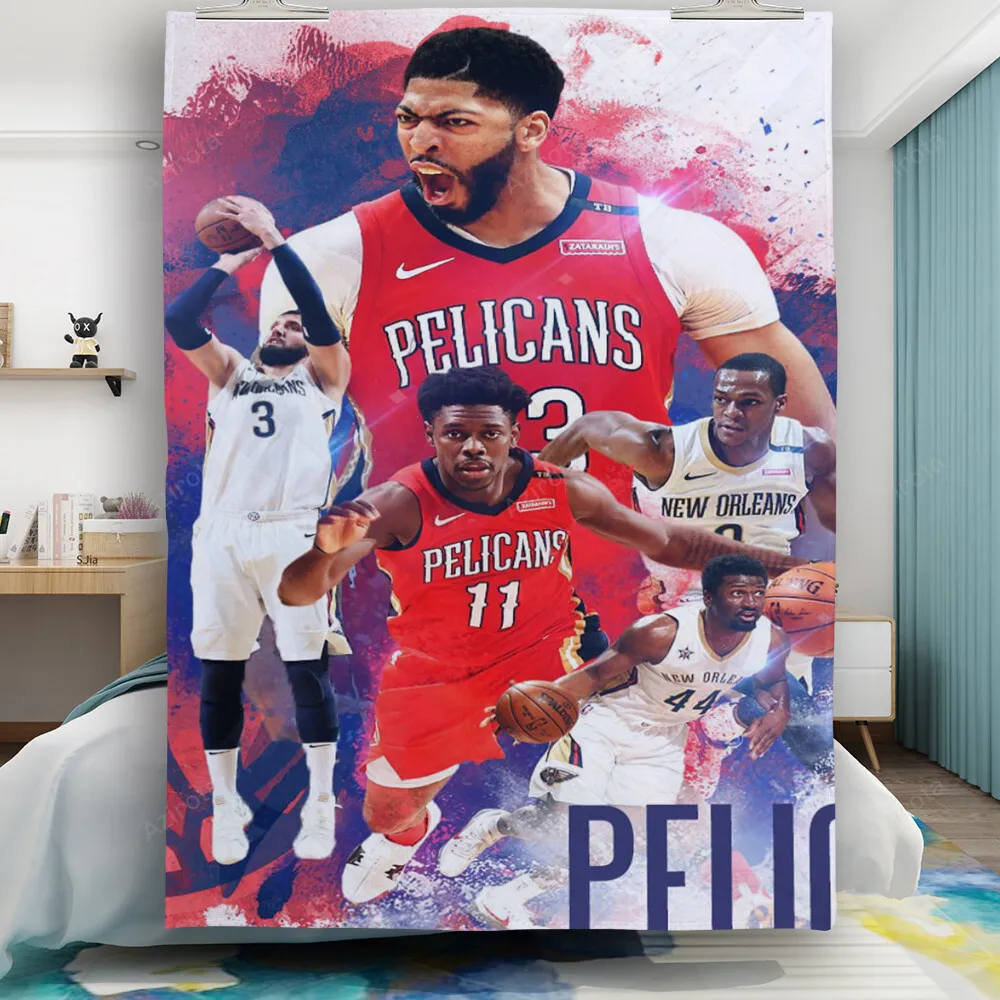 New Orleans Pelicans Players v32 Gift For Fan 3D Full Printing Quilt