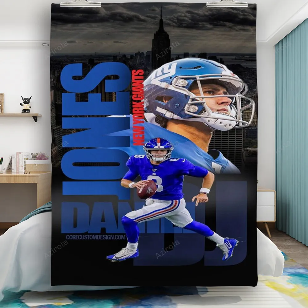 New York Giants Daniel Jones2 Gift For Fan 3D Full Printing Quilt