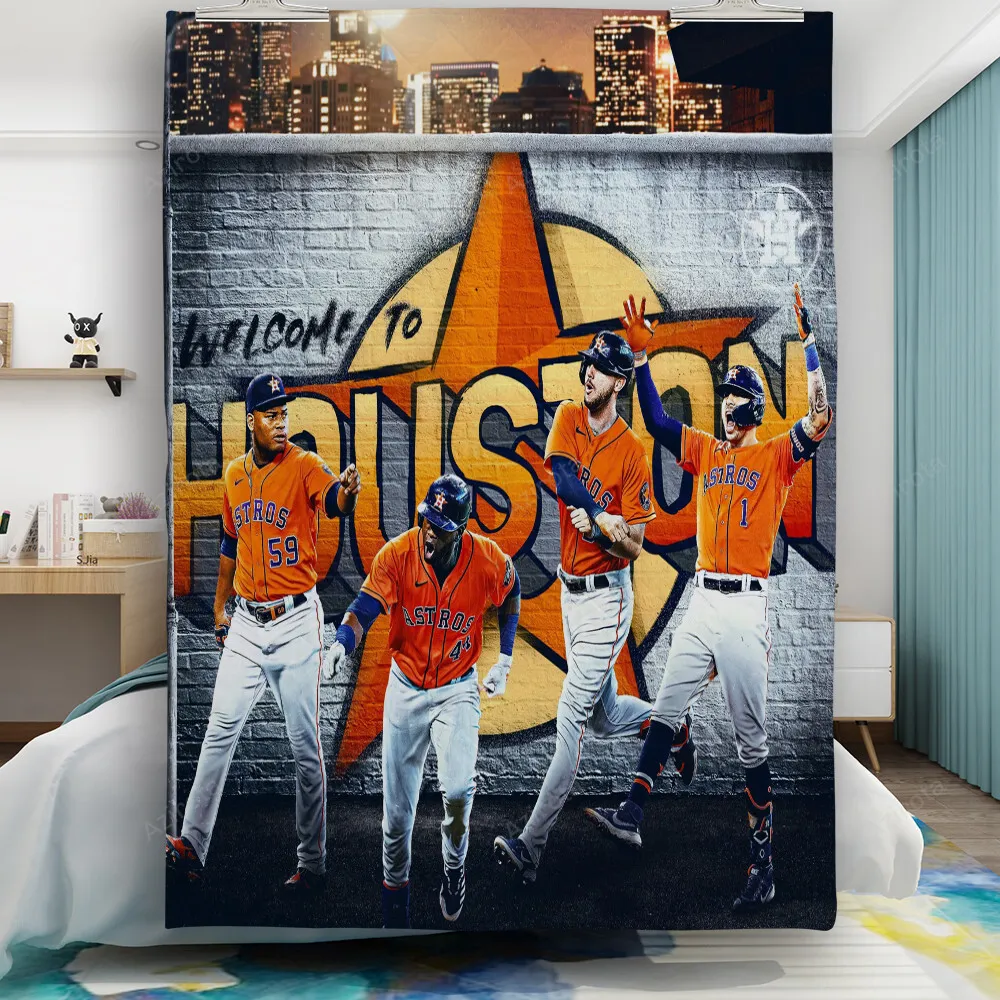 Houston Astros Team World Series v2 Gift For Fan 3D Full Printing Quilt