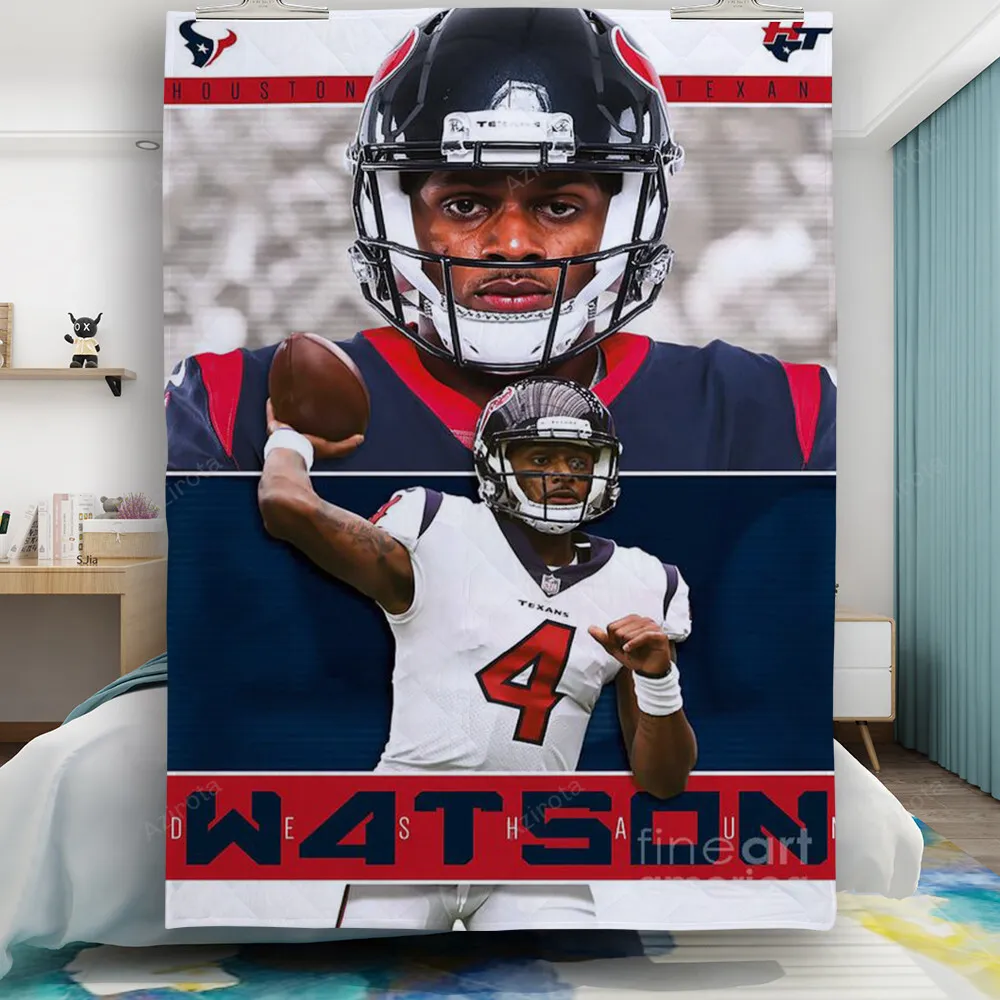 Houston Texans Deshaun Watson1 Gift For Fan 3D Full Printing Quilt