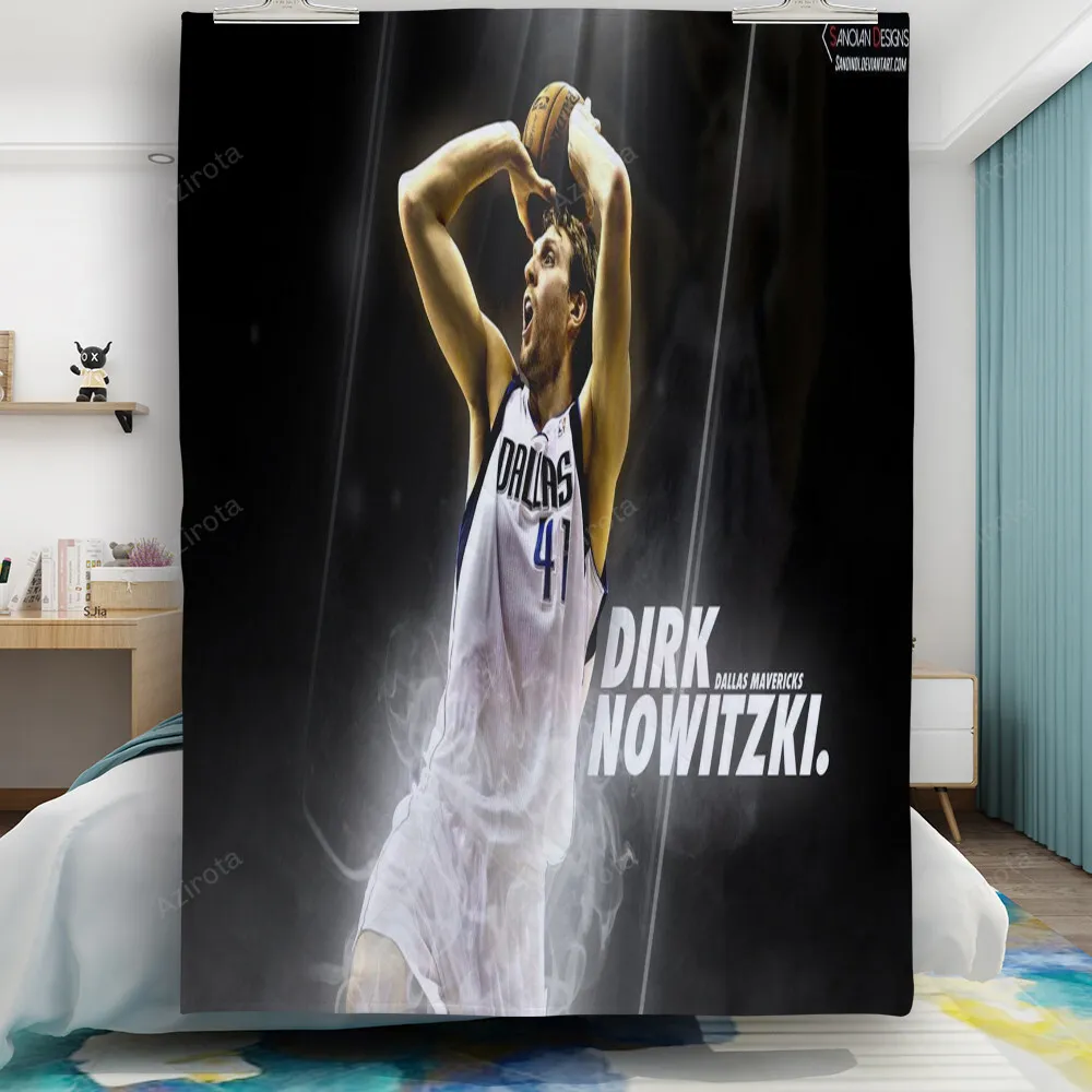 Dallas Mavericks 41 Dirk Nowitzki d4 Gift For Fan 3D Full Printing Quilt