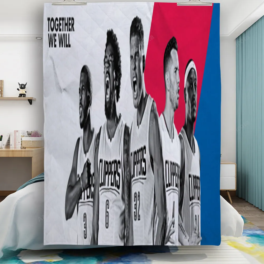 Los Angeles Clippers Together We Will Gift For Fan 3D Full Printing Quilt