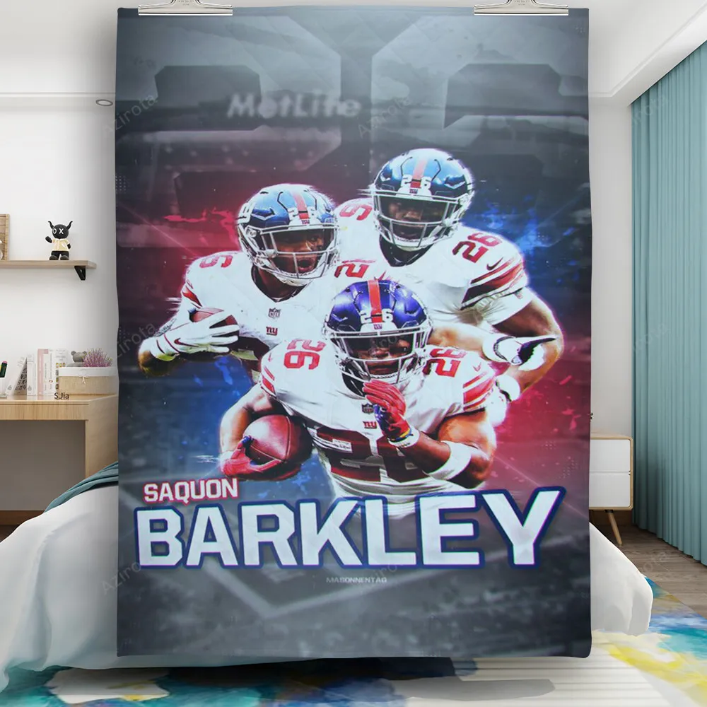 New York Giants Saquon Barkley13 Gift For Fan 3D Full Printing Quilt
