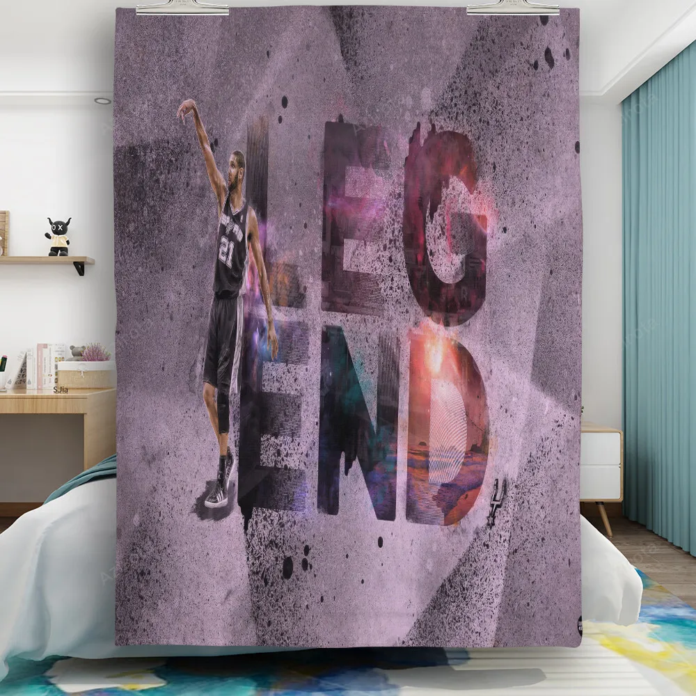 San Antonio Spurs Tim Duncan3 Gift For Fan 3D Full Printing Quilt