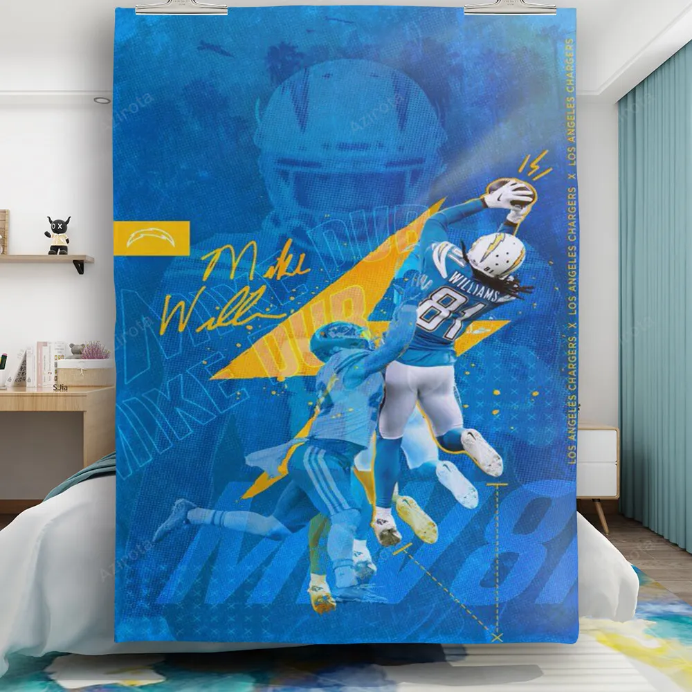 Los Angeles Chargers Mike Williams2 Gift For Fan 3D Full Printing Quilt