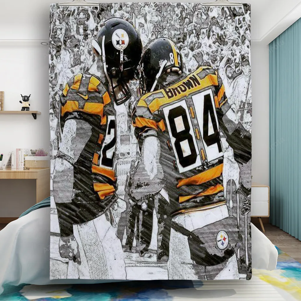 Pittsburgh Steelers Players Team m4 Gift For Fan 3D Full Printing Quilt
