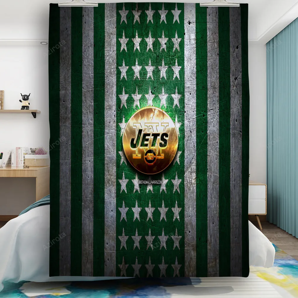 New York Jets American Flag v6 Gift For Fan 3D Full Printing Quilt
