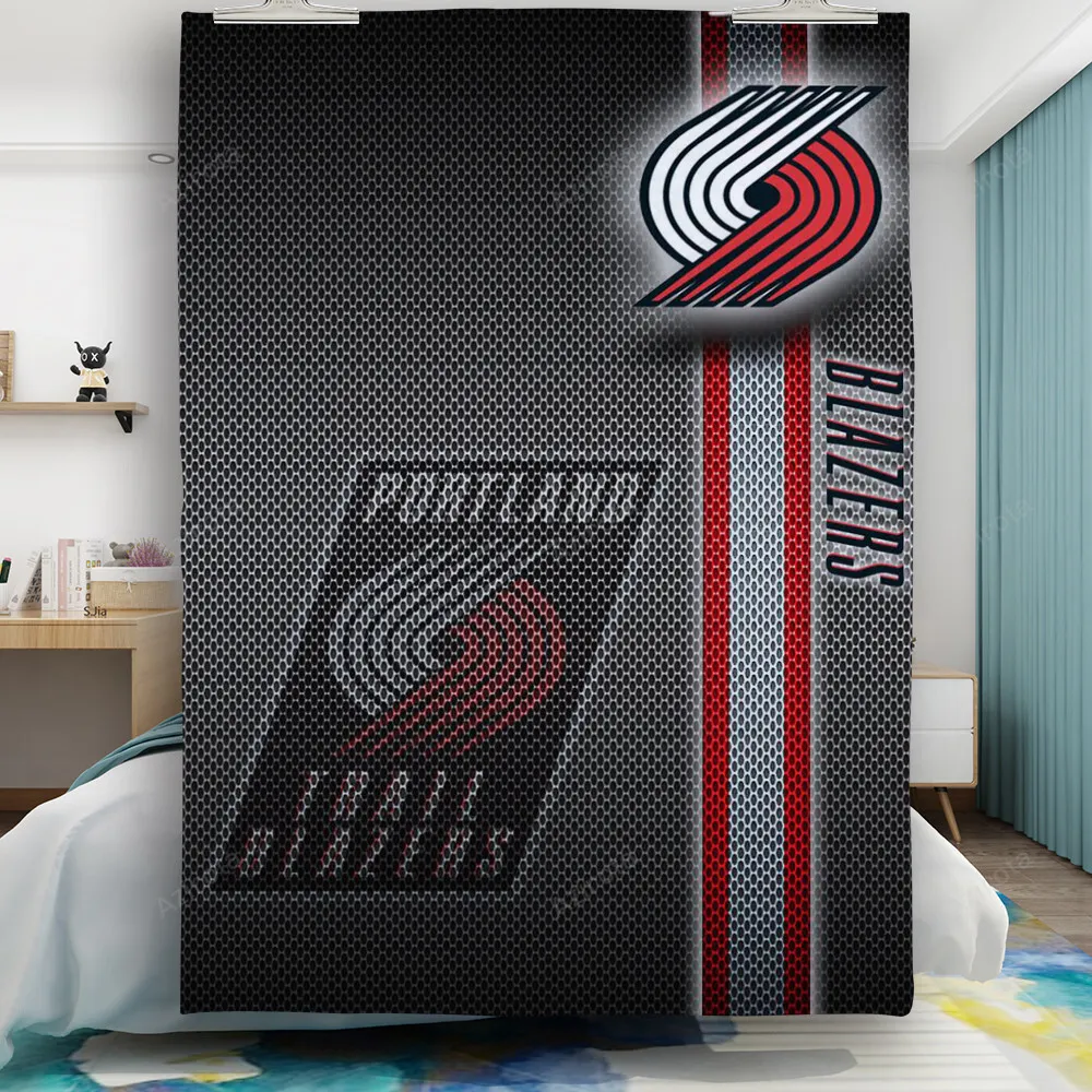 Portland Trail Blazers Gray Metal Gift For Fan 3D Full Printing Quilt