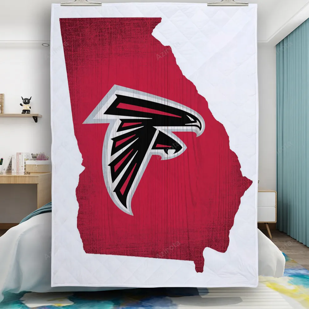 Atlanta Falcons Map2 Gift For Fan 3D Full Printing Quilt