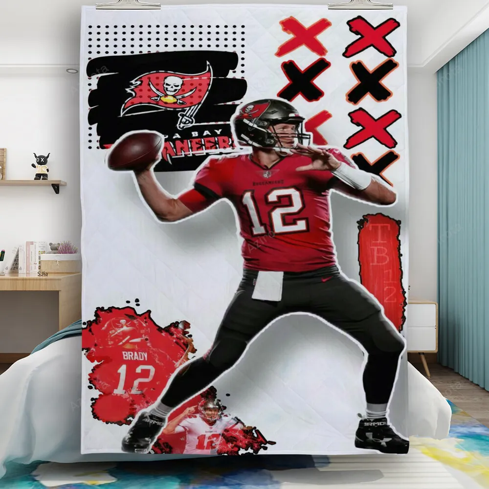 Tampa Bay Buccaneers Tom Brady2 Gift For Fan 3D Full Printing Quilt