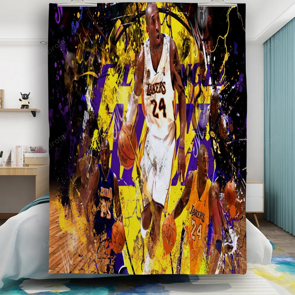 Los Angeles Lakers 24 Kobe Bryant v23 Gift For Fan 3D Full Printing Quilt