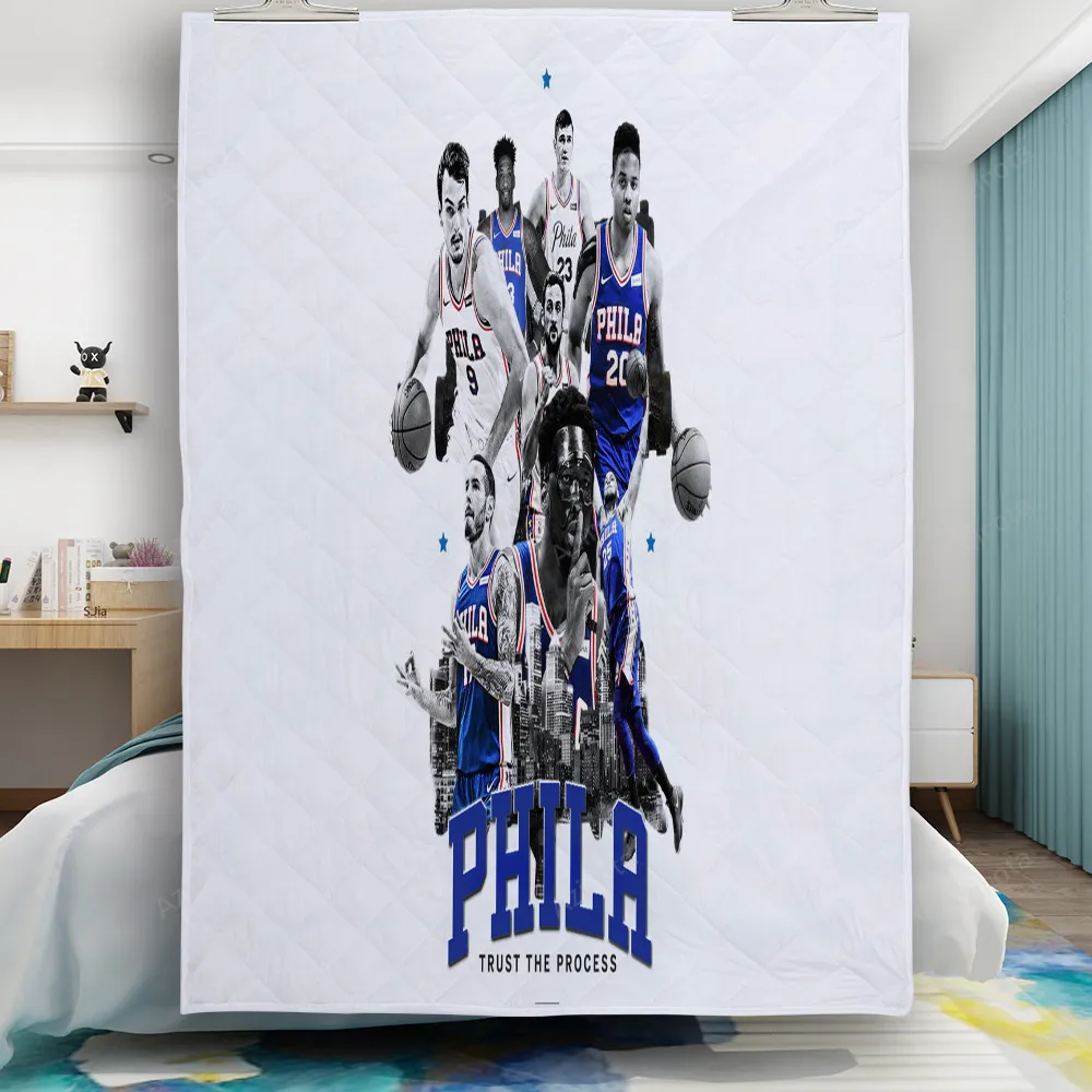 Philadelphia 76ers Trust The Process Gift For Fan 3D Full Printing Quilt
