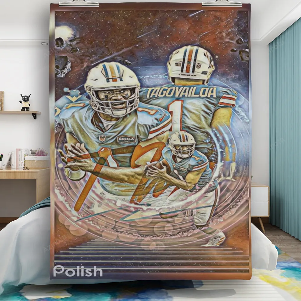 Miami Dolphins Tua Tagovailoa3 Gift For Fan 3D Full Printing Quilt