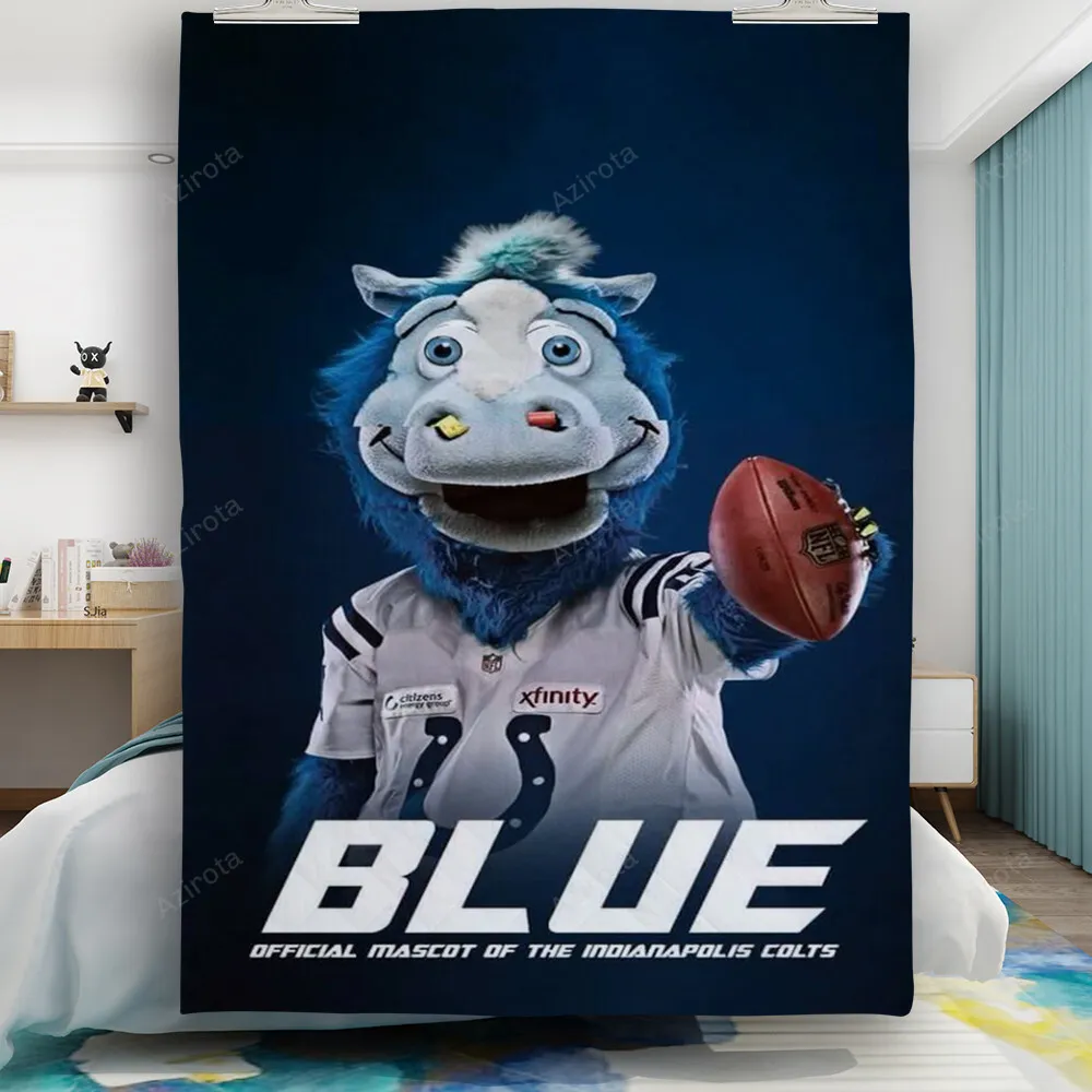 Indianapolis Colts Official Mascot Gift For Fan 3D Full Printing Quilt