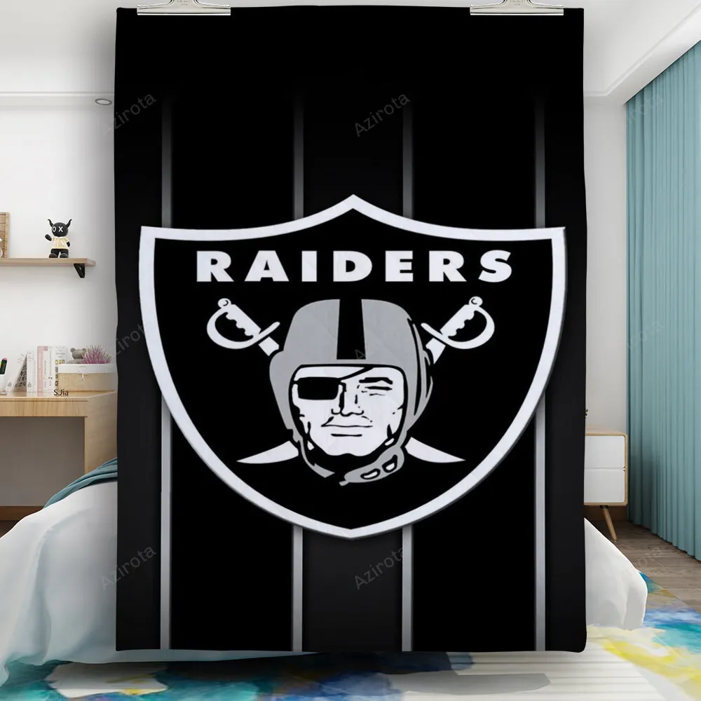 Las Vegas Raiders Logo Art12 Gift For Fan 3D Full Printing Quilt