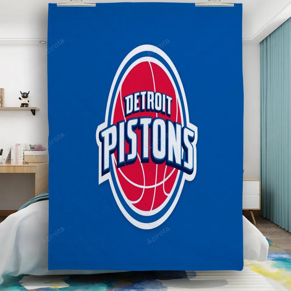 Detroit Pistons Blue Gift For Fan 3D Full Printing Quilt