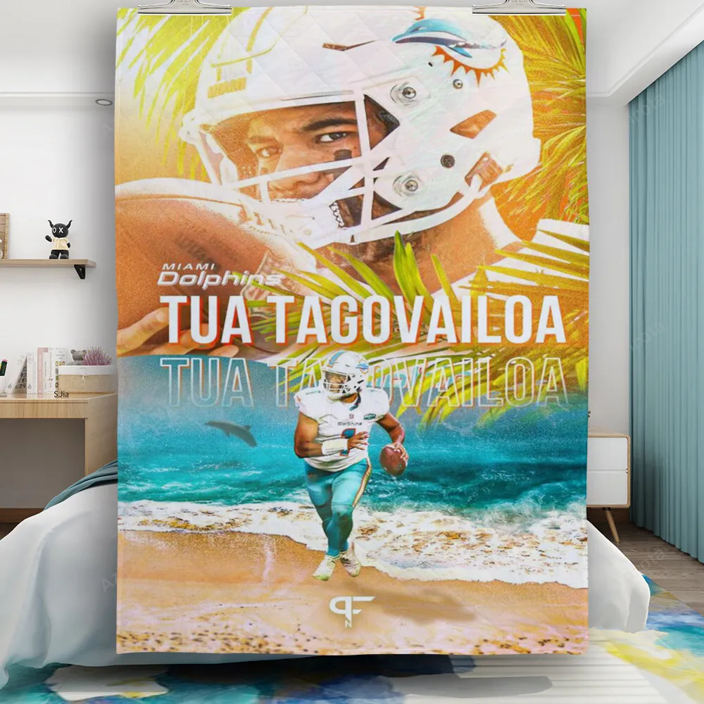 Miami Dolphins Tua Tagovailoa1 Gift For Fan 3D Full Printing Quilt