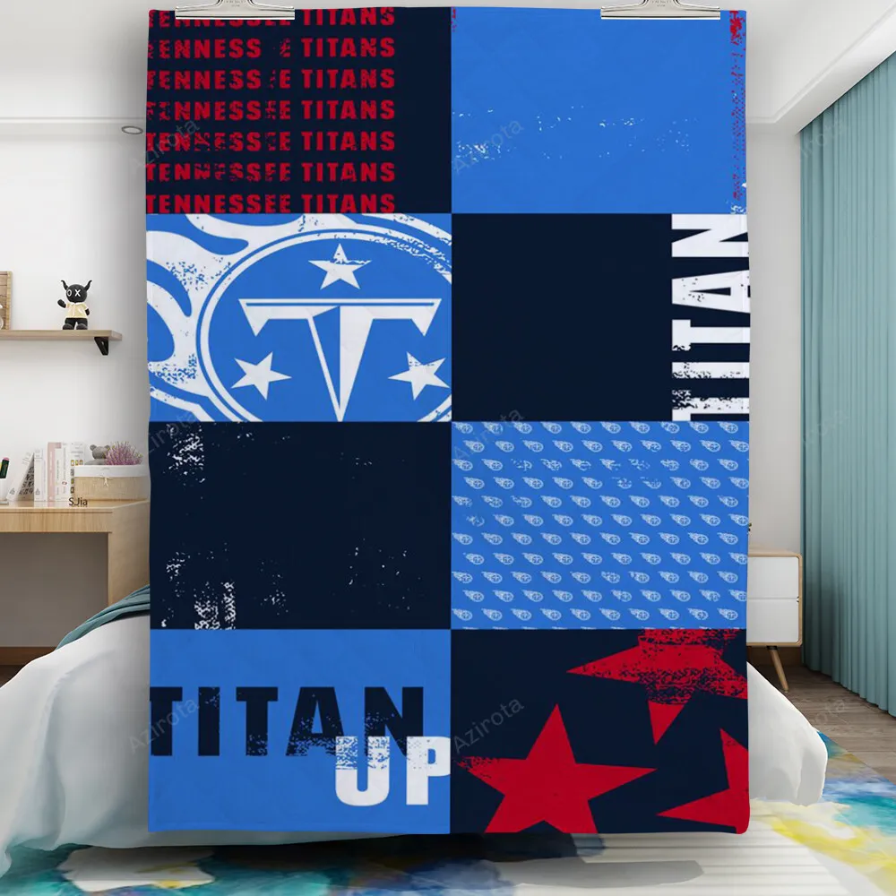 Tennessee Titans Blue1 Gift For Fan 3D Full Printing Quilt