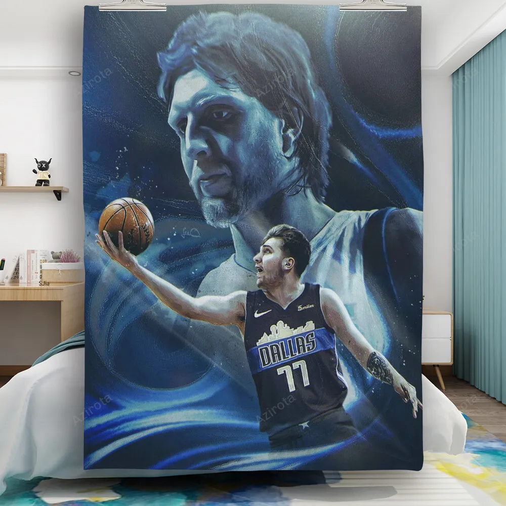 Dallas Mavericks Luka Doncic Dirk Nowitzki p3 Gift For Fan 3D Full Printing Quilt