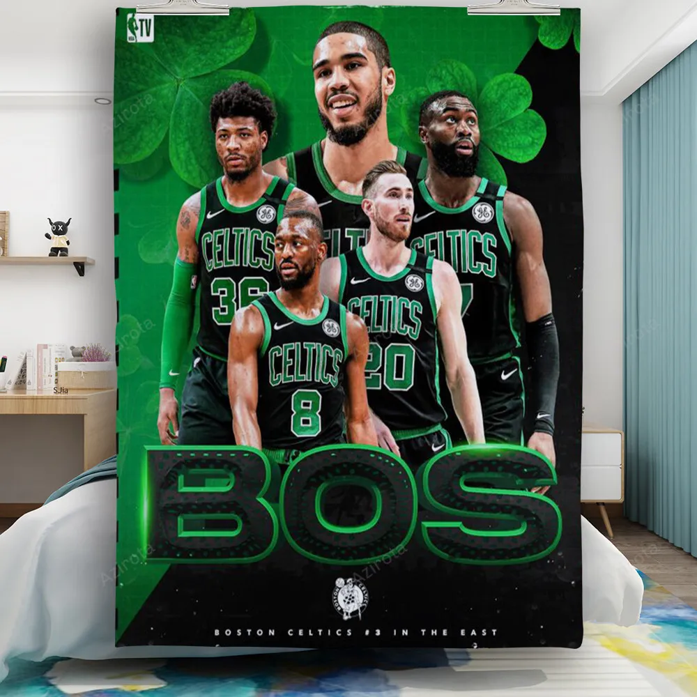 Boston Celtics Players1 Gift For Fan 3D Full Printing Quilt