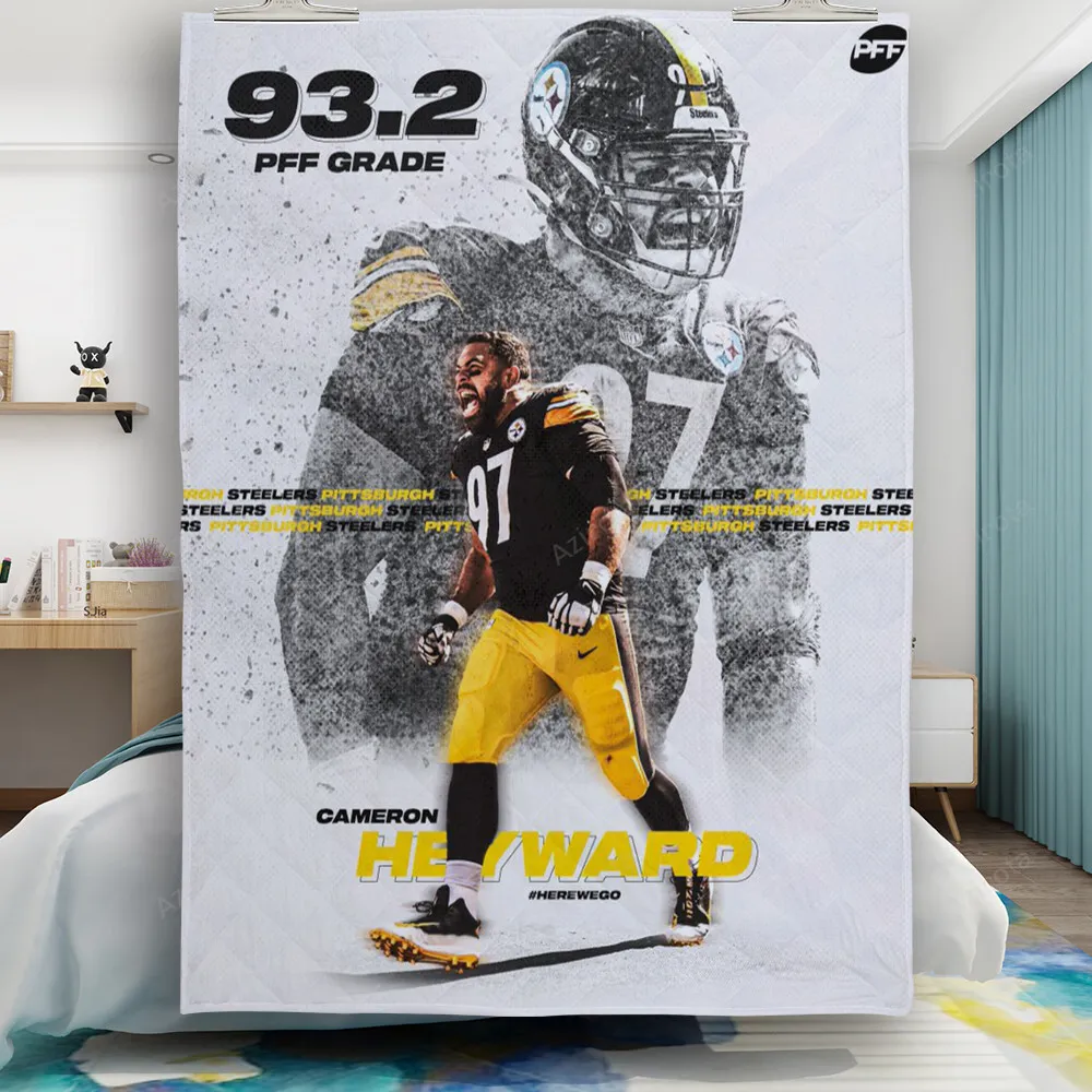 Pittsburgh Steelers Cameron Heyward no97 Gift For Fan 3D Full Printing Quilt